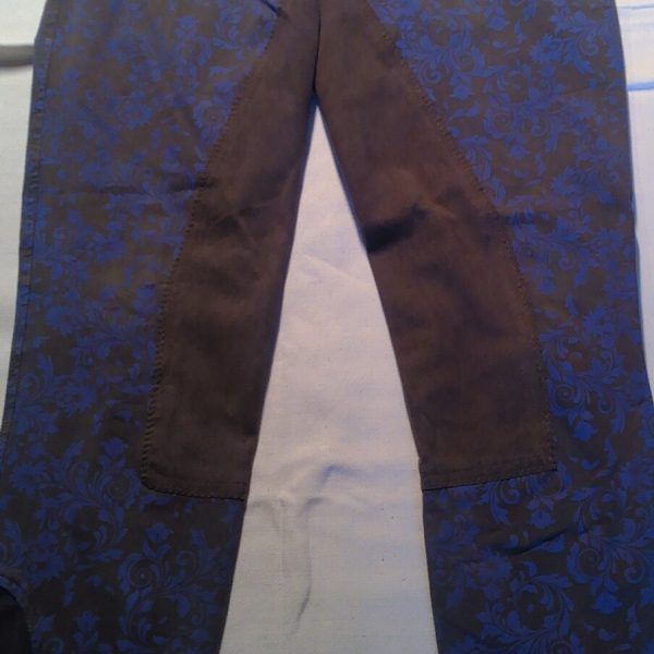 Harrys Horse Größe 42 Blumenprint Barock-Stil, Harrys Horse, blau/grau Blumenprint, Größe 42