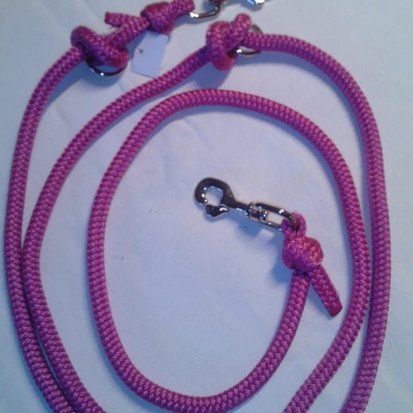 Hundeleine Handarbeit Tauleine, Handarbeit, pink, Größe 2,25