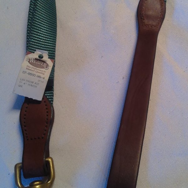 Weaver Hundeleine Nylon Leder, Weaver, grün, Größe 132 cm